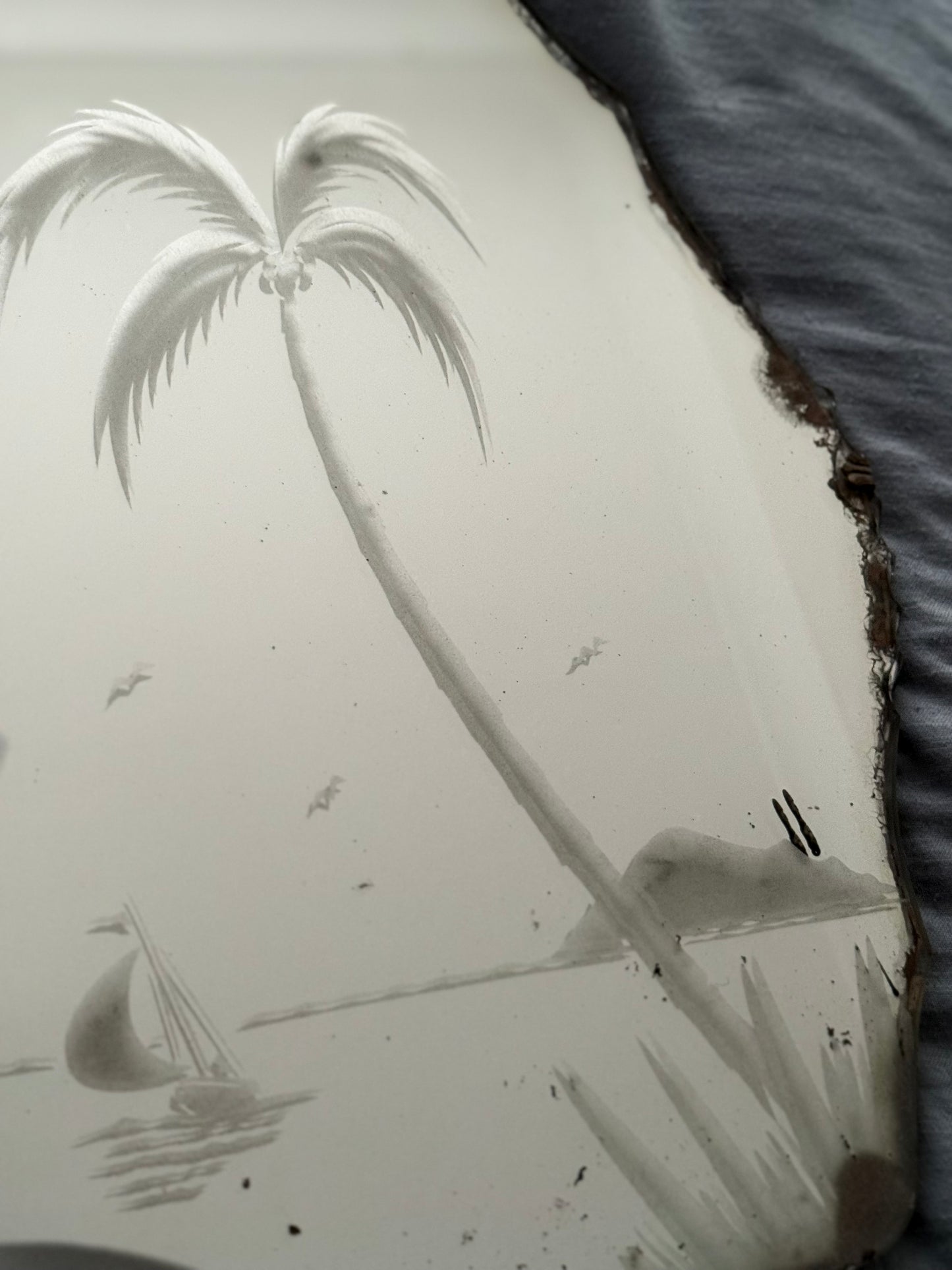 Vintage Palm Island Mirror