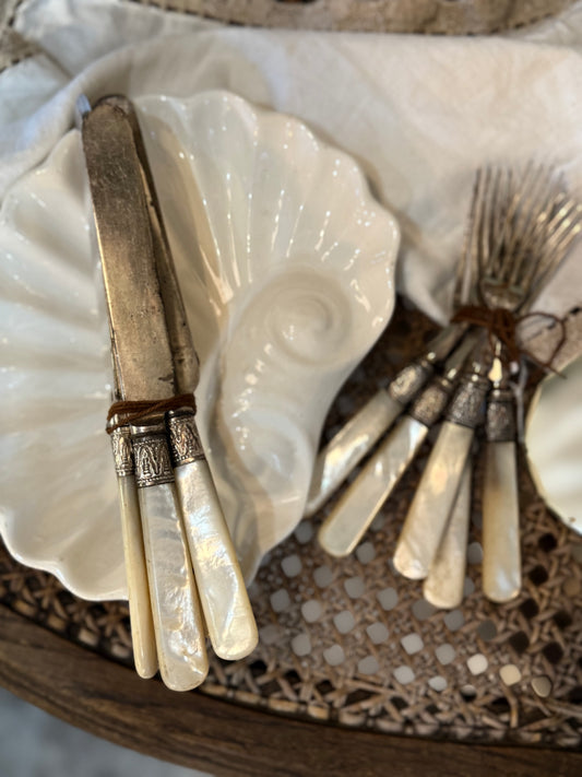 Vintage Mother-of-Pearl Cutlery Set