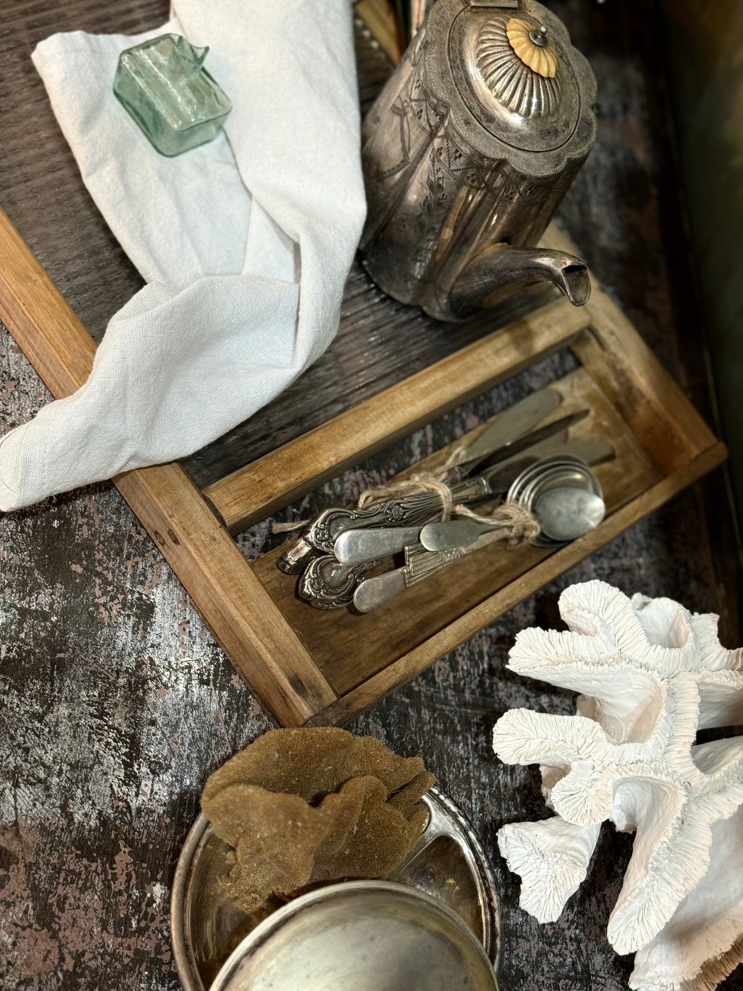 Antique Glass Wash Board
