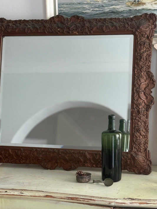 Vintage Ornate Bevelled Mirror
