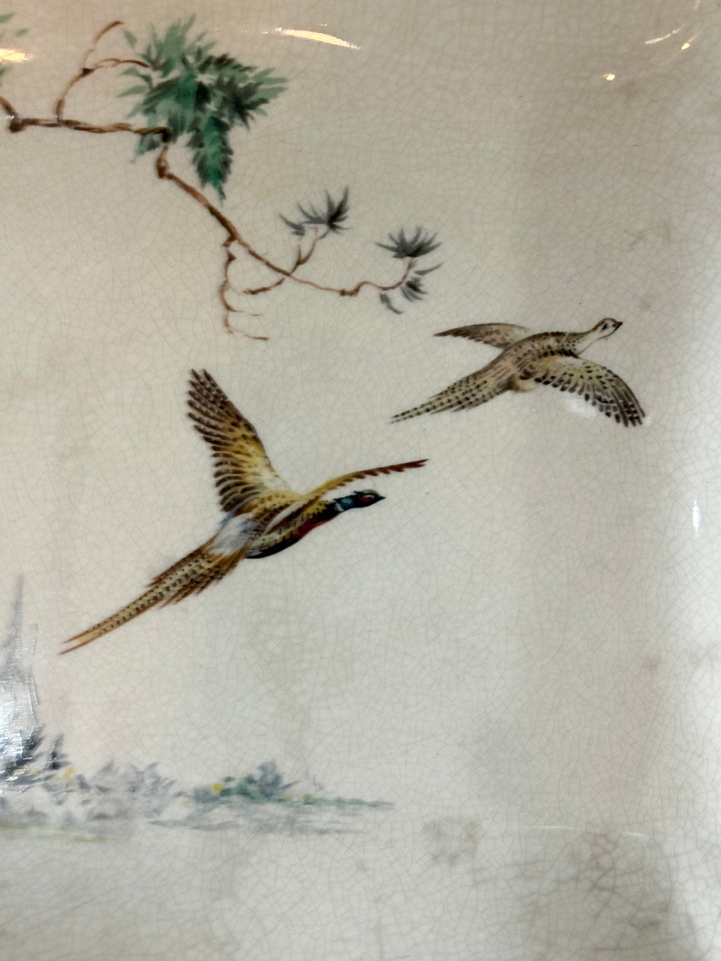 Vintage Flying Pheasants Plate