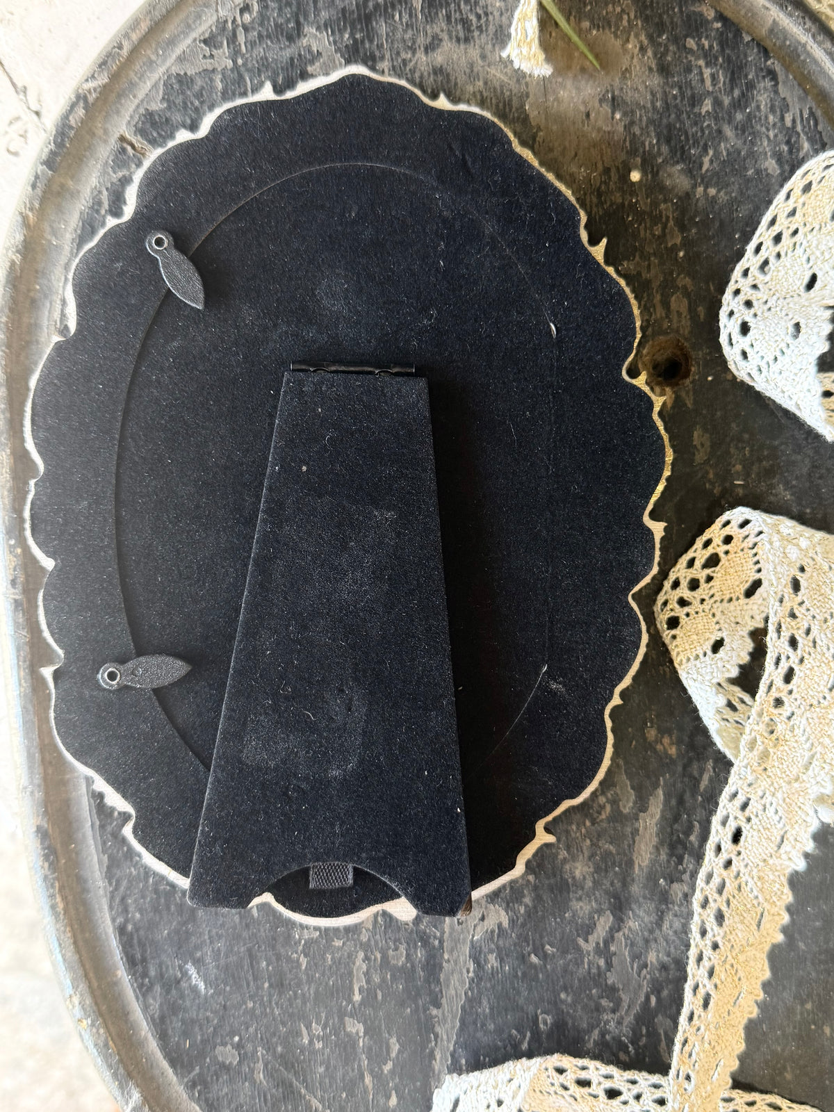 "The Sea and the Moon” series II - #4 mini oval seascape by Fonda Shae