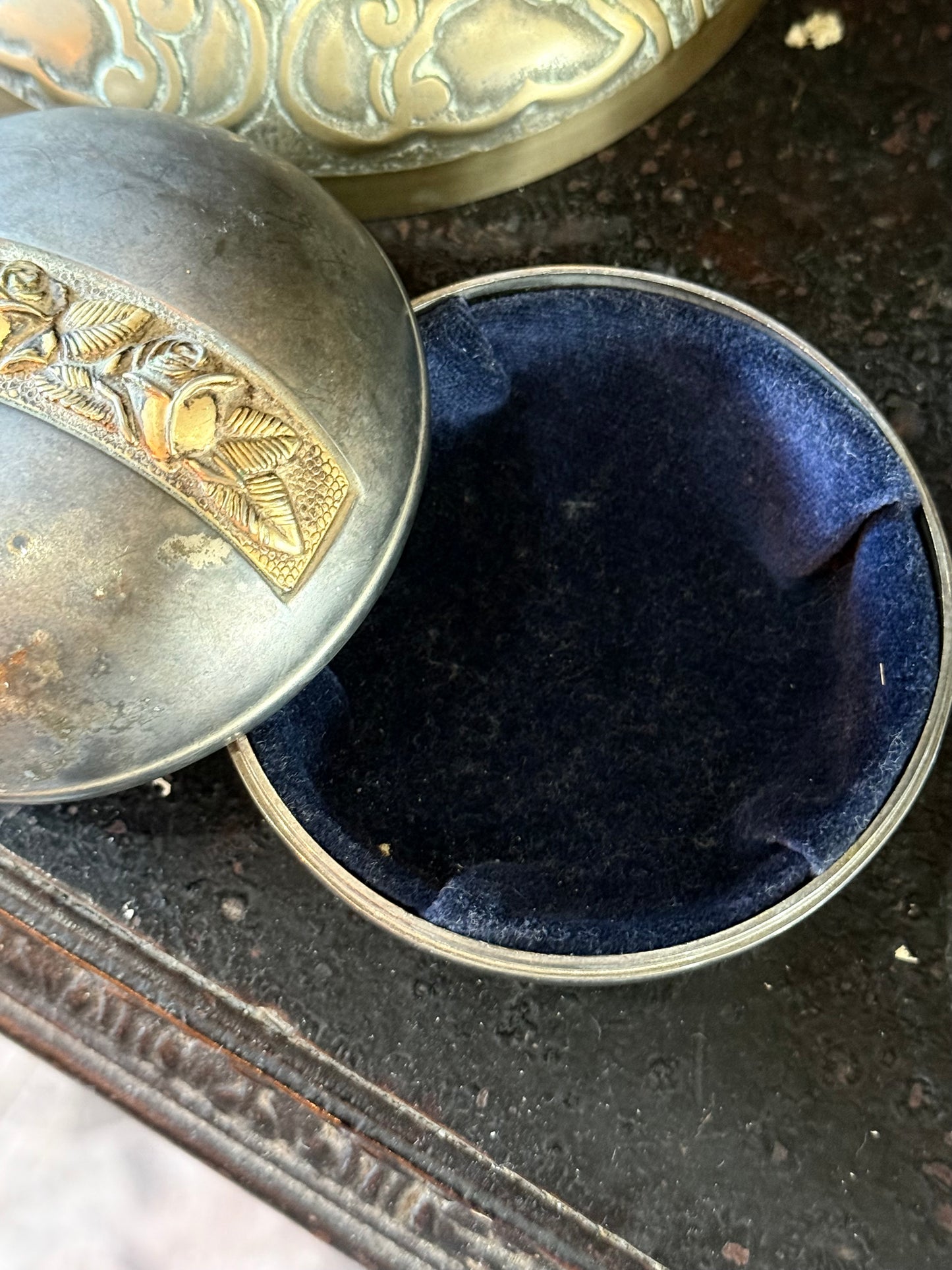 Silver and Brass Jewellery Case
