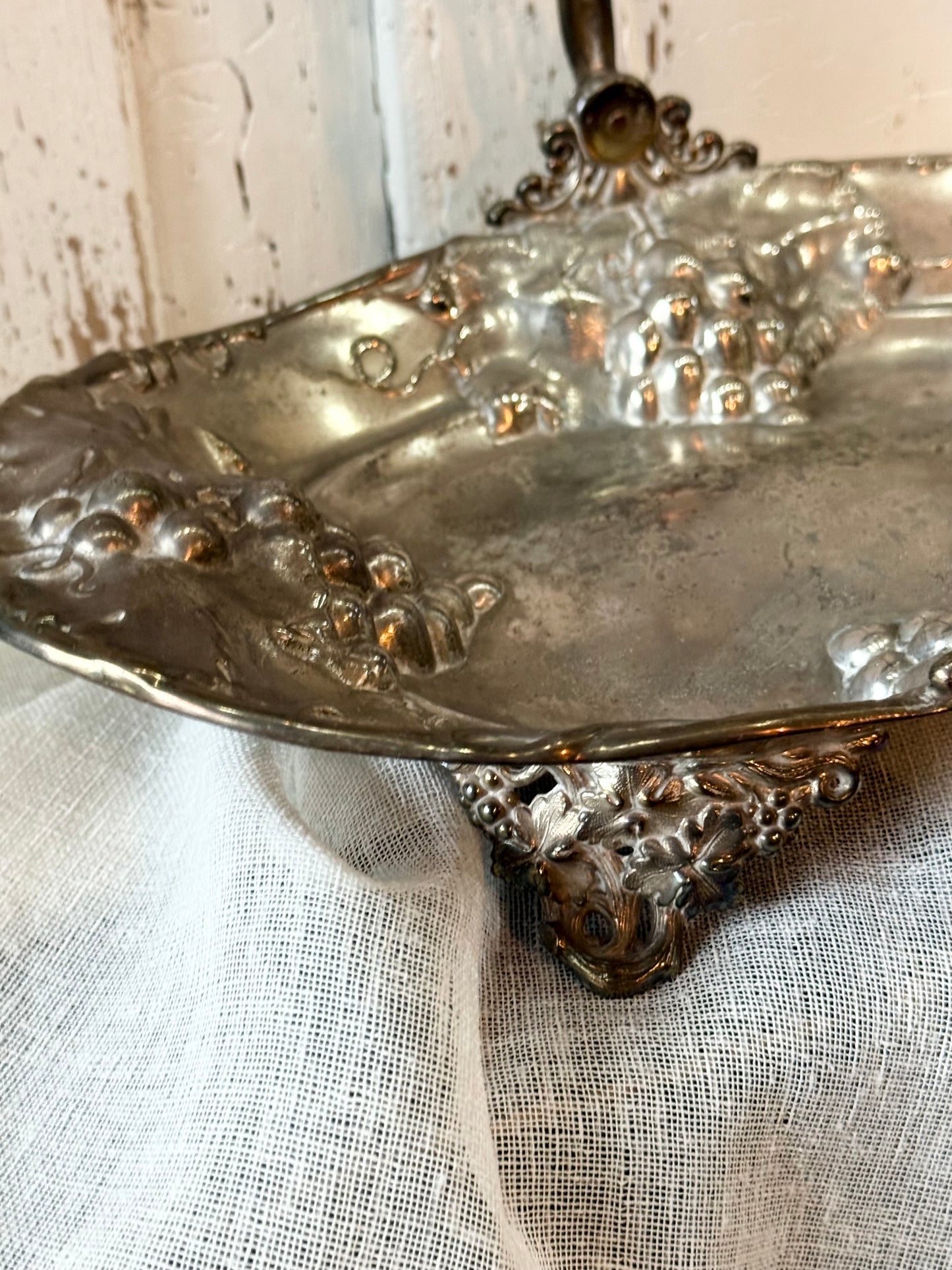 Vintage Silver Grapevine Tray