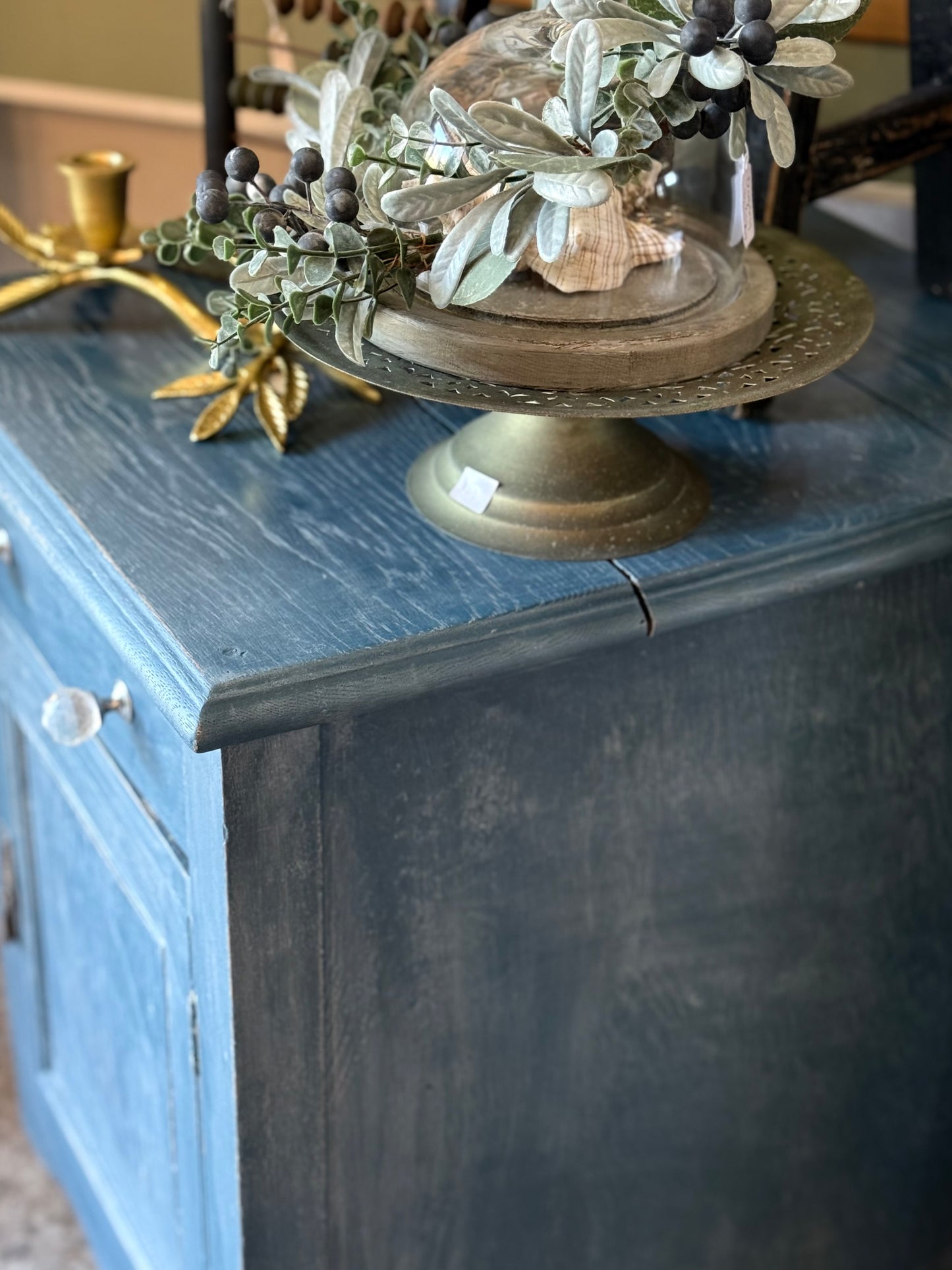 Vintage Blue Bedside