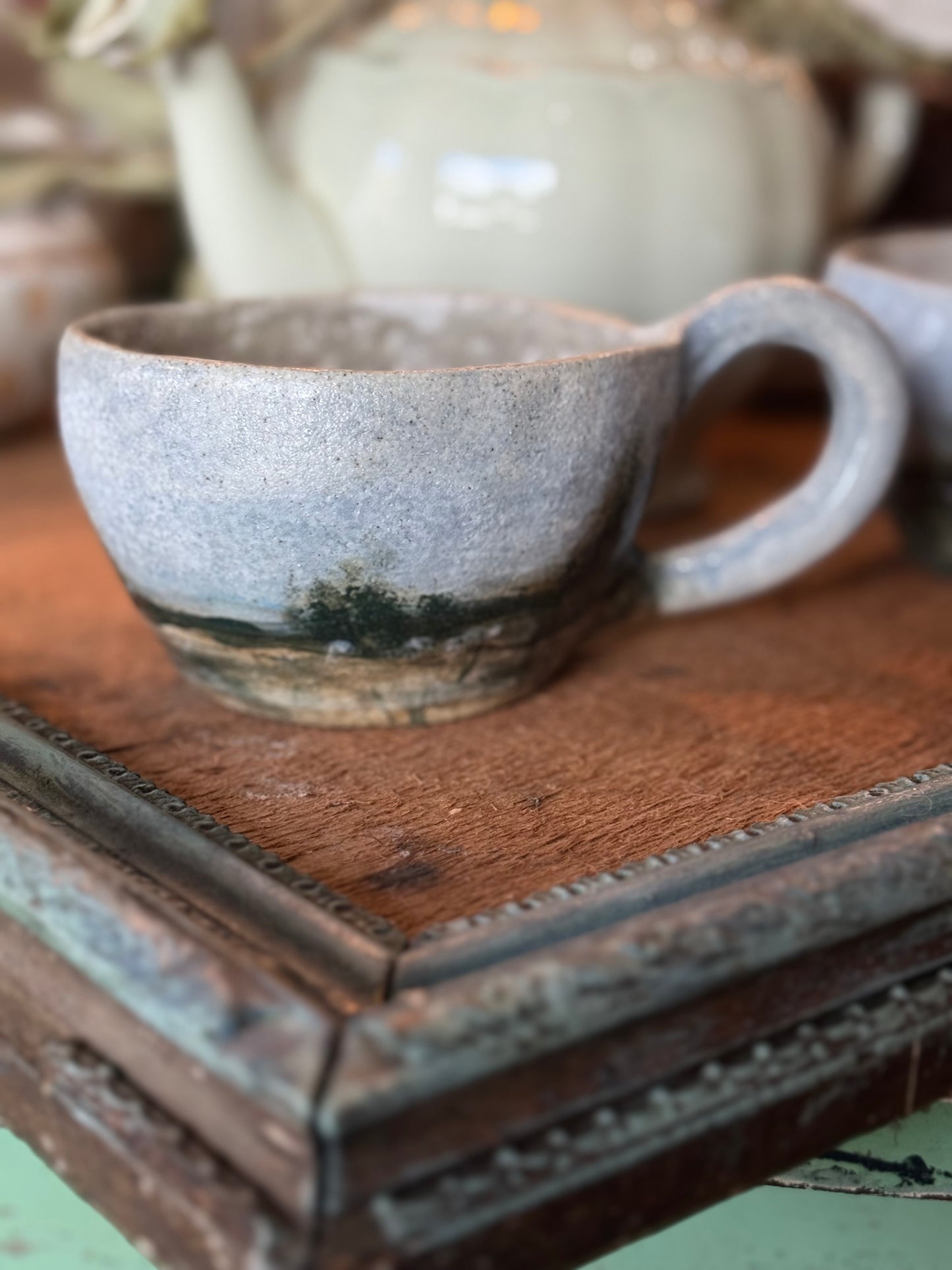 Linda Titow Art Teacup - Landscape 1