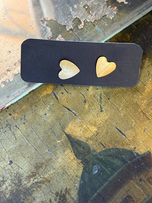 Art Jewellery - Brass Hearts