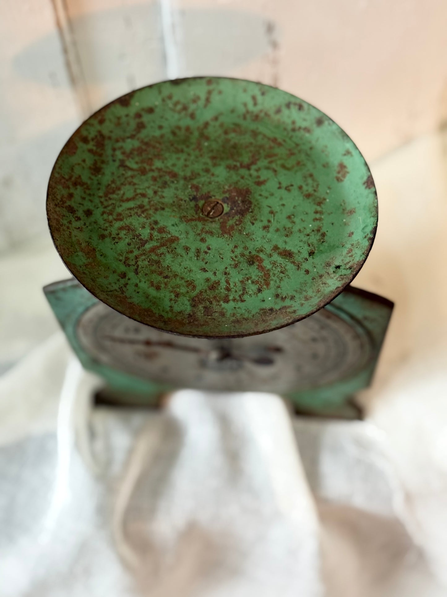 Old Green Kitchen Scales - 'Persinware'