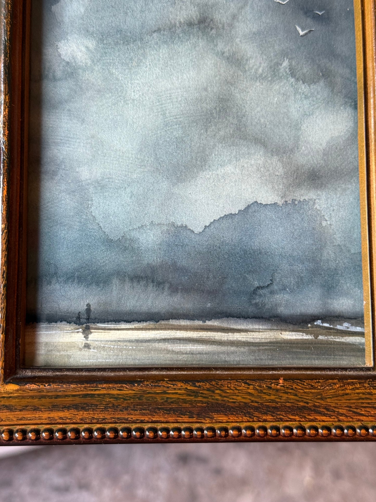 Water Colour; Silhouette - framed - Linda Titow