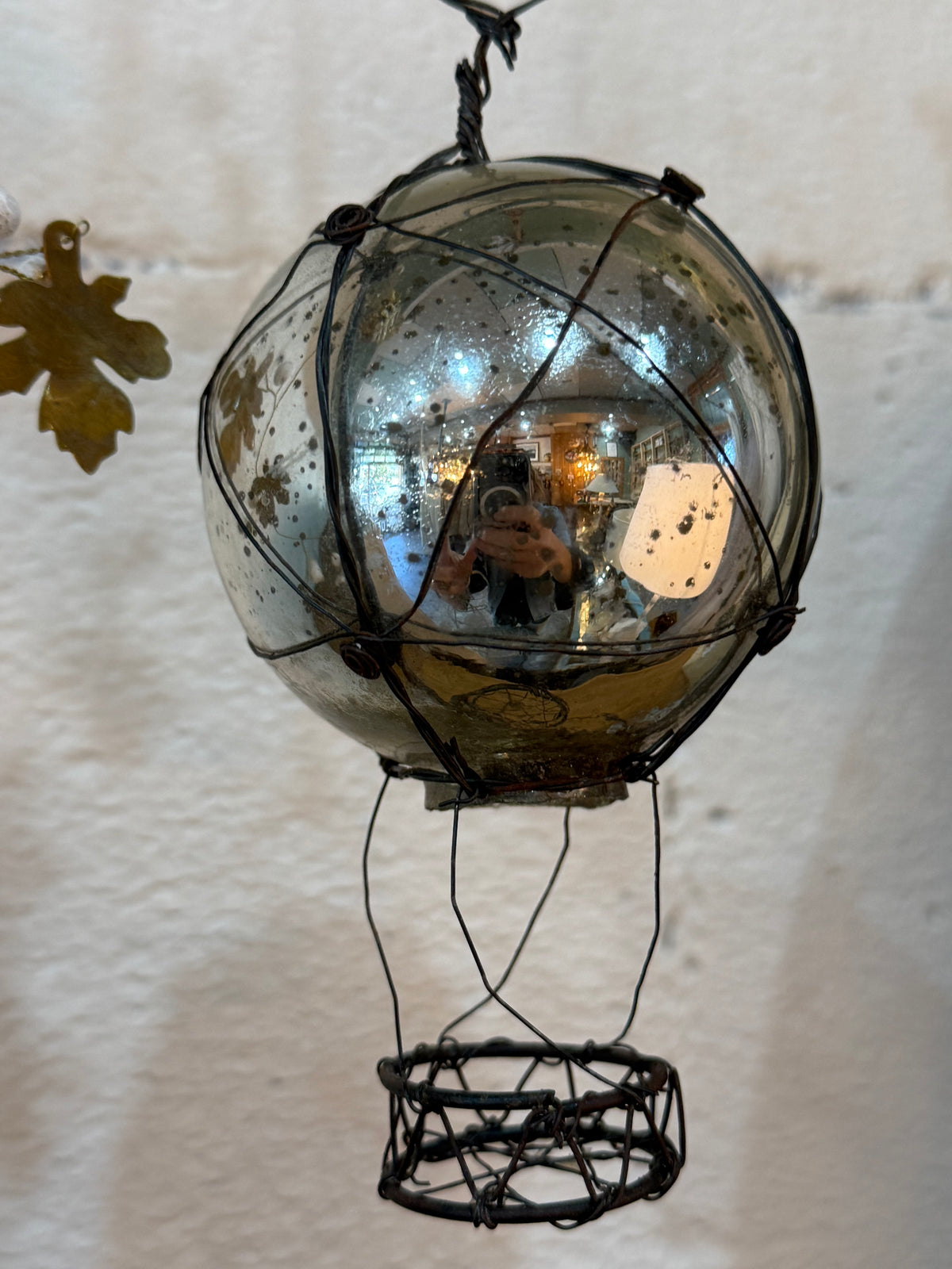 Glass Hot Air Ballon - hanging ornament