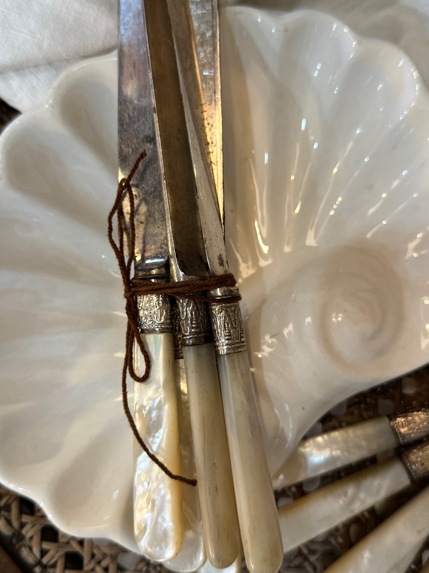 Vintage Mother-of-Pearl Cutlery Set
