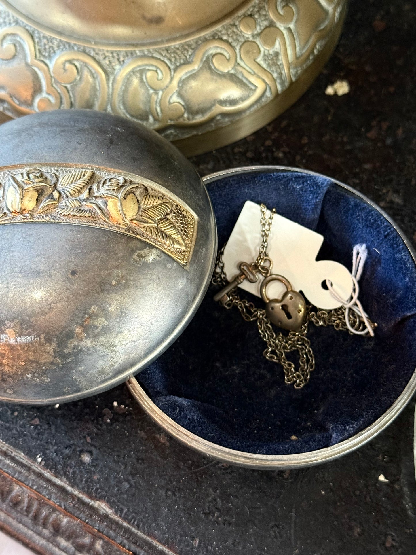 Silver and Brass Jewellery Case