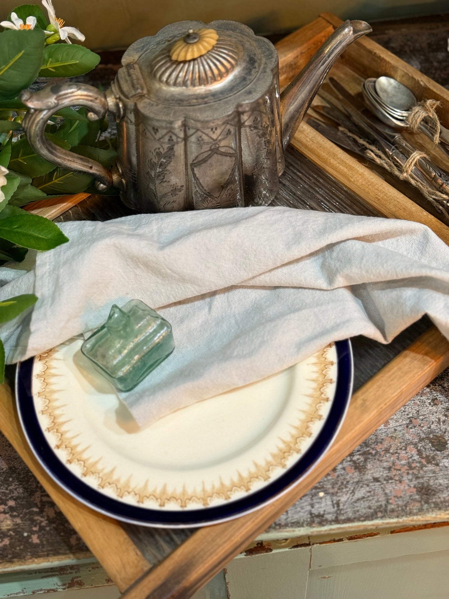 Antique Glass Wash Board