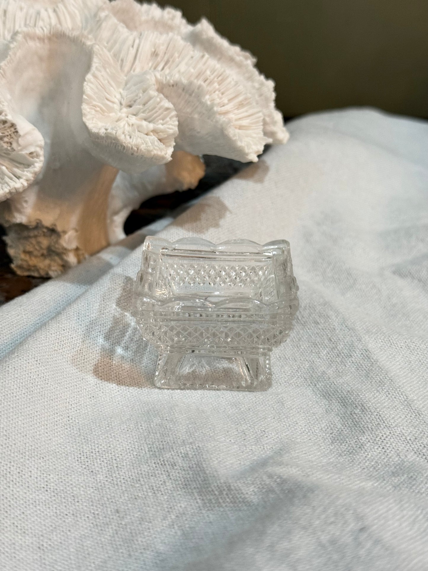 Vintage Salt Dish - square