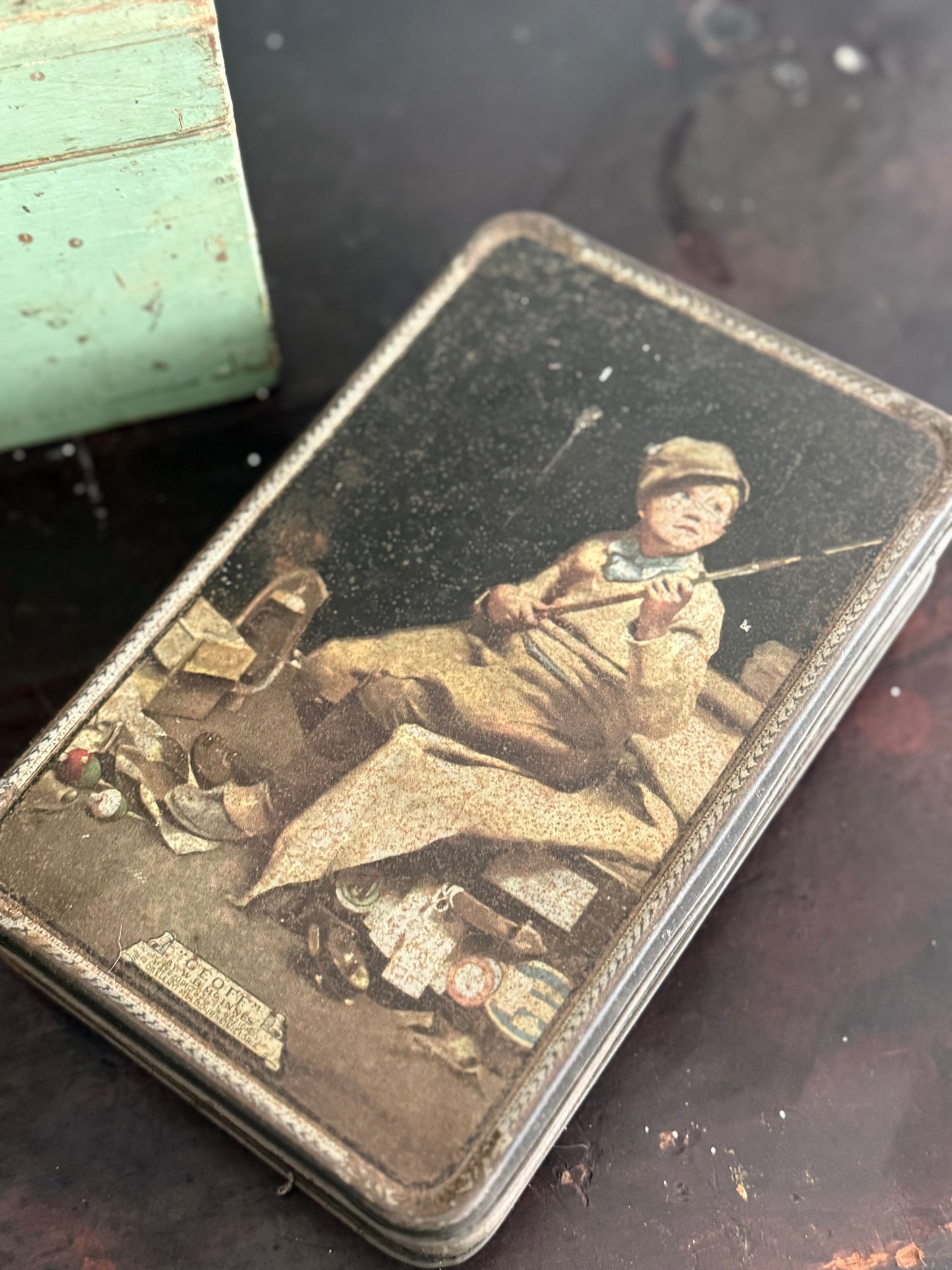 Little Boy Fishing Tin