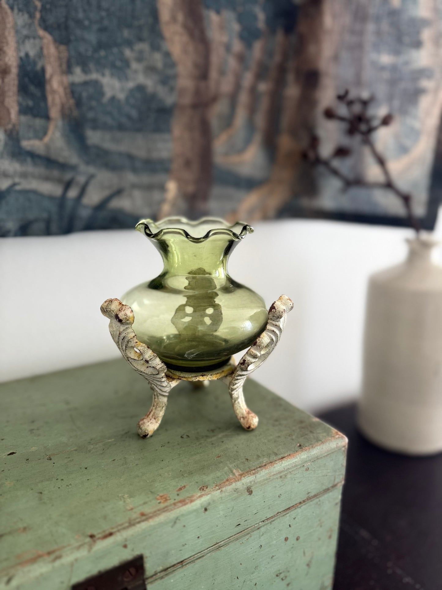 Sweet Green Glass Vase