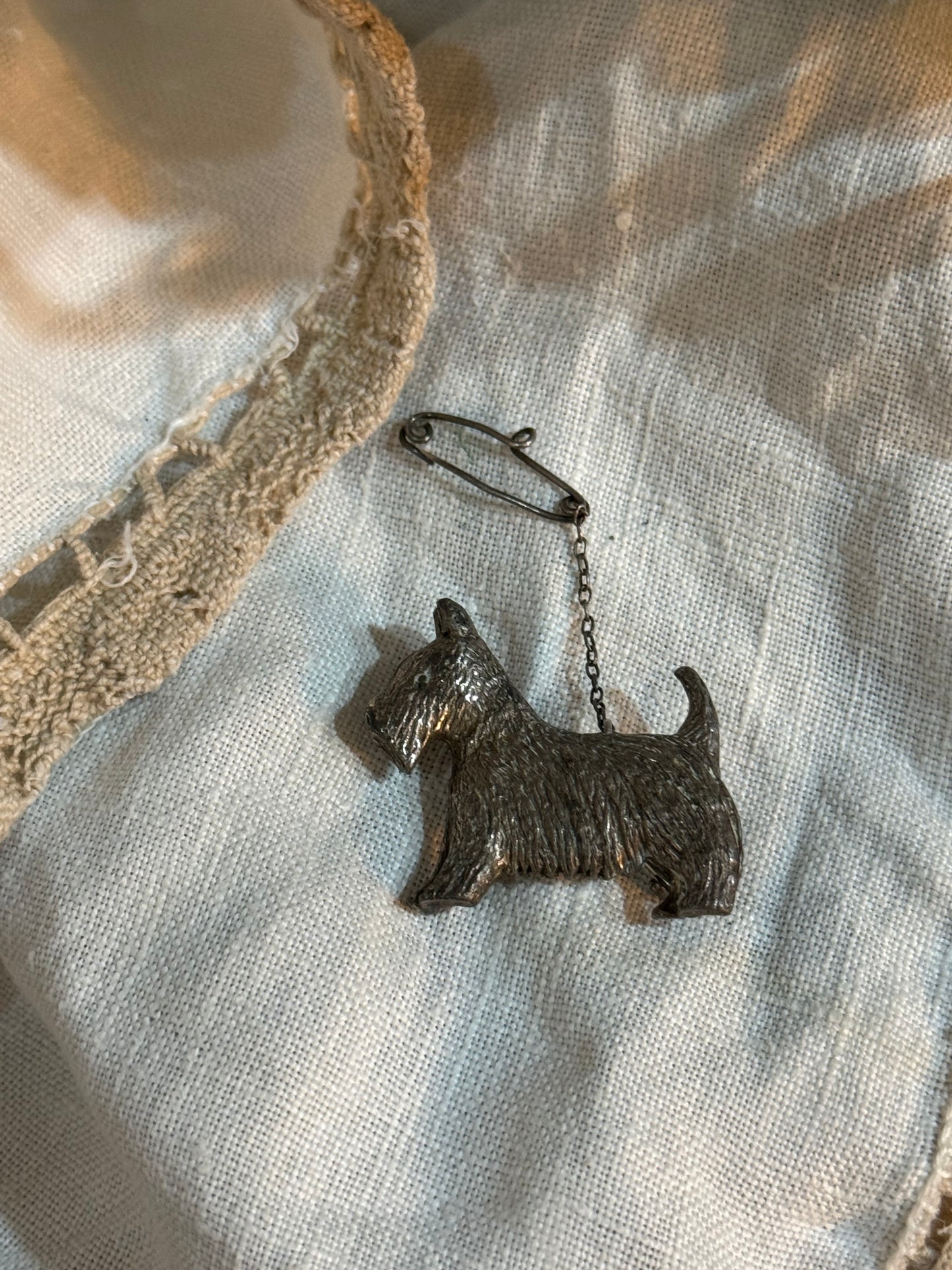 Vintage Dog Brooch