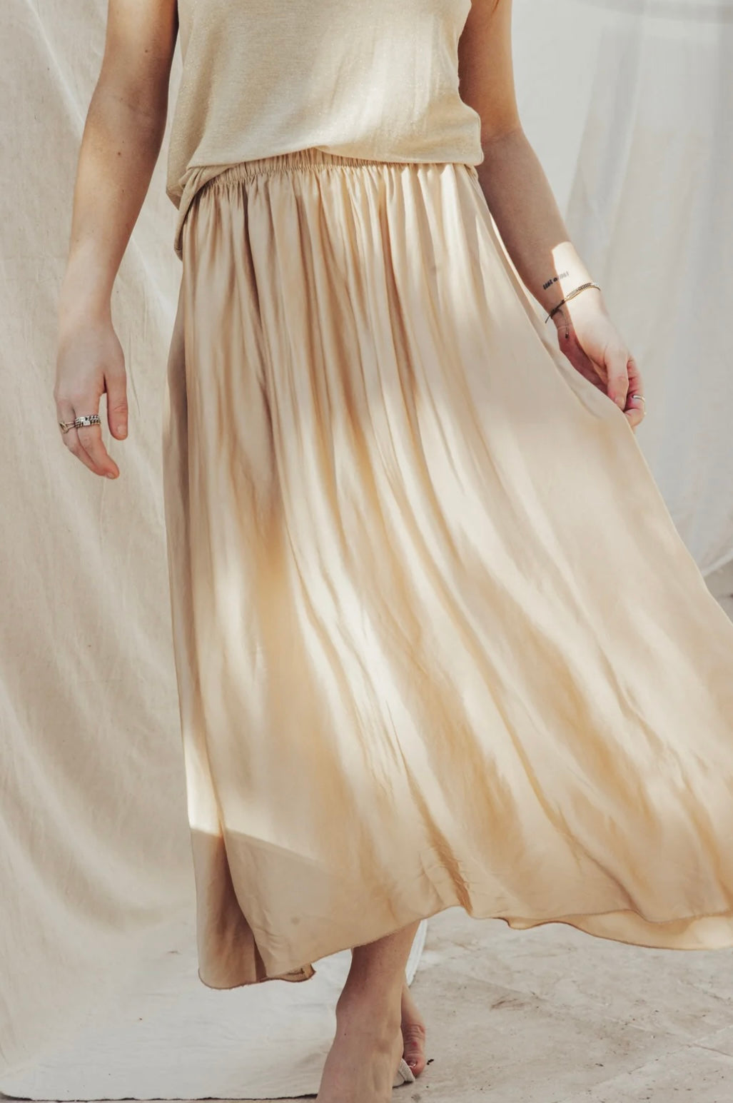 mamapapa - SCARLETT flowy skirt - off white