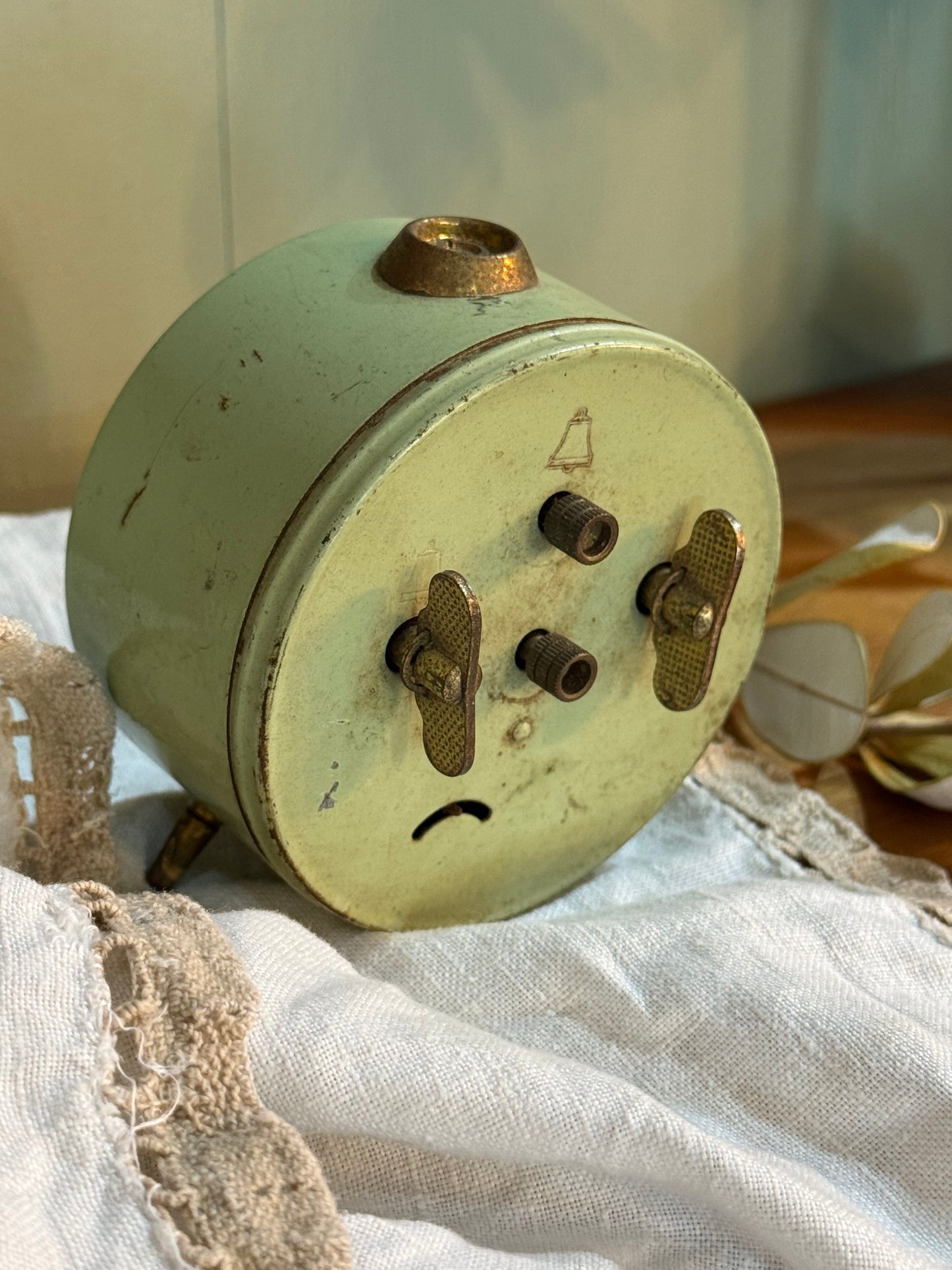 Vintage Clock - Mauthe - Round Green