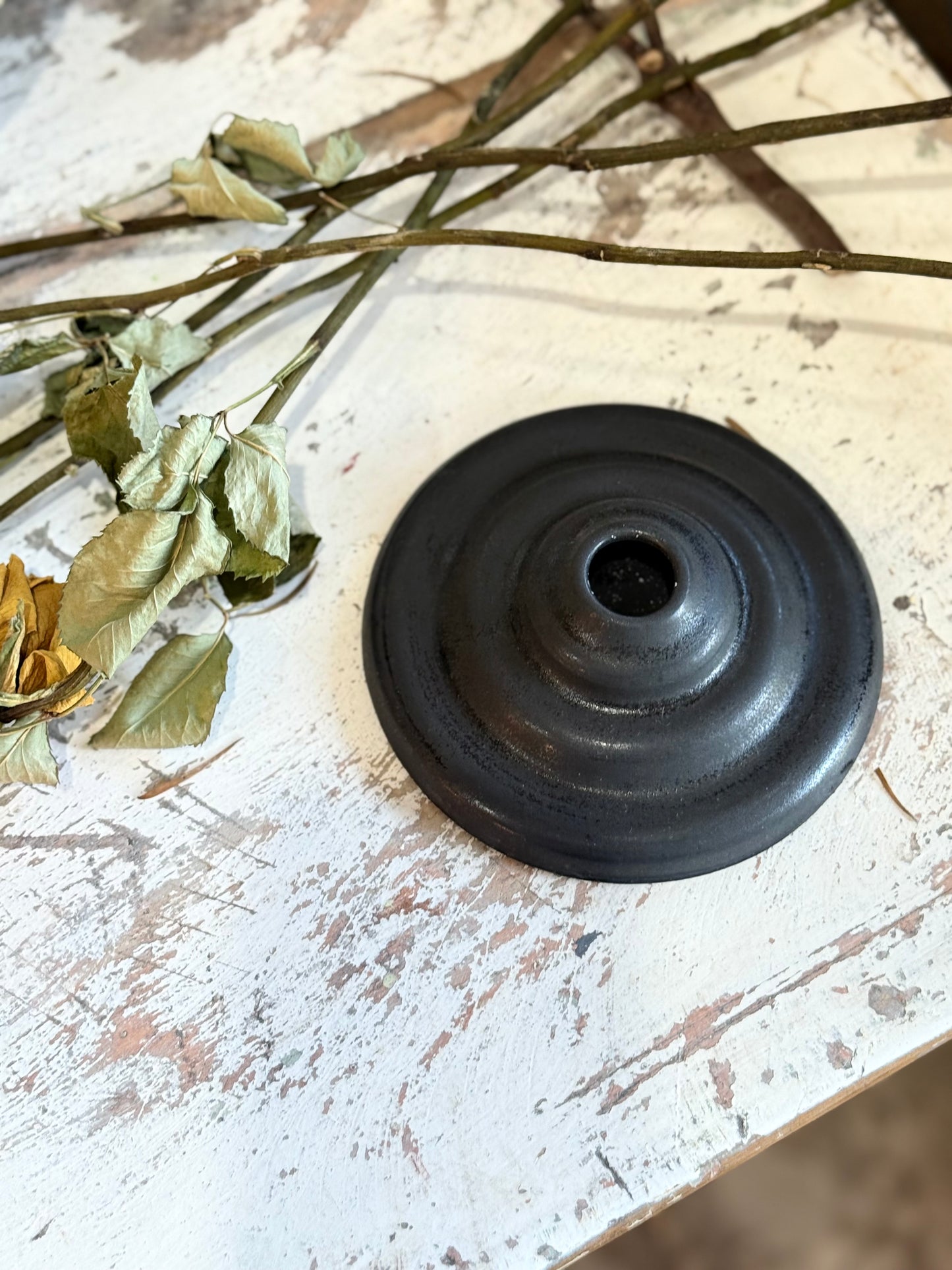 BRB Ceramics - Candle Holder - Black 2