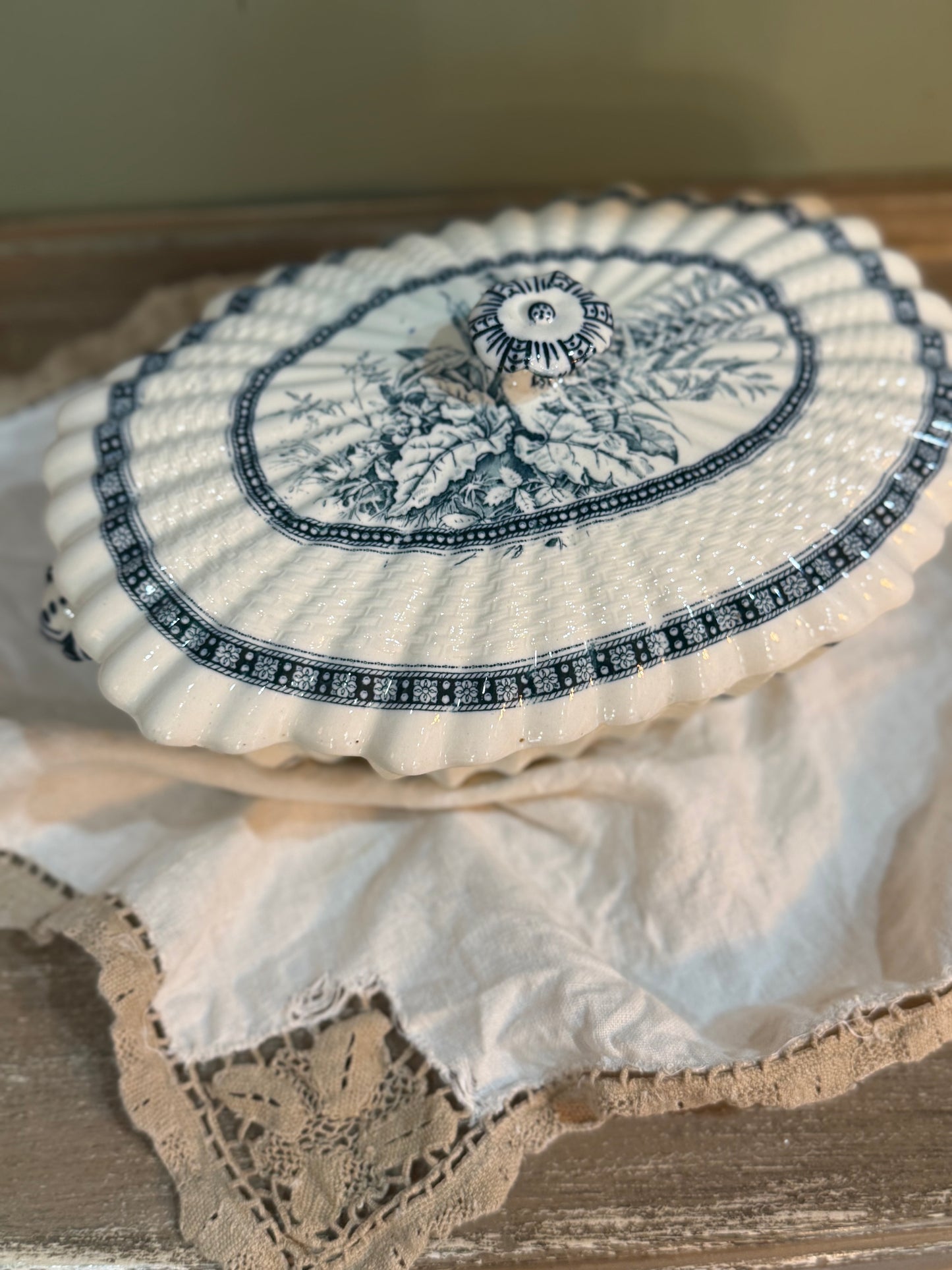 Antique Tureen Blue & White