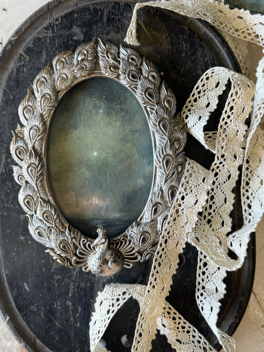 "The Sea and the Moon” series II - #4 mini oval seascape by Fonda Shae