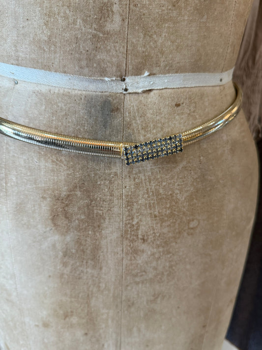 Vintage Sparkle Gold Belt