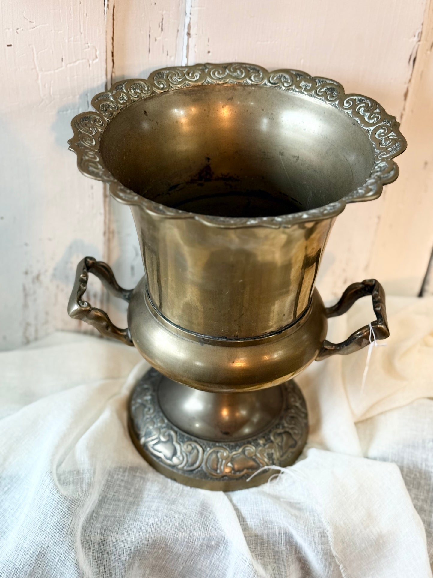 Stunning Brass Champagne Cooler Ice Bucket