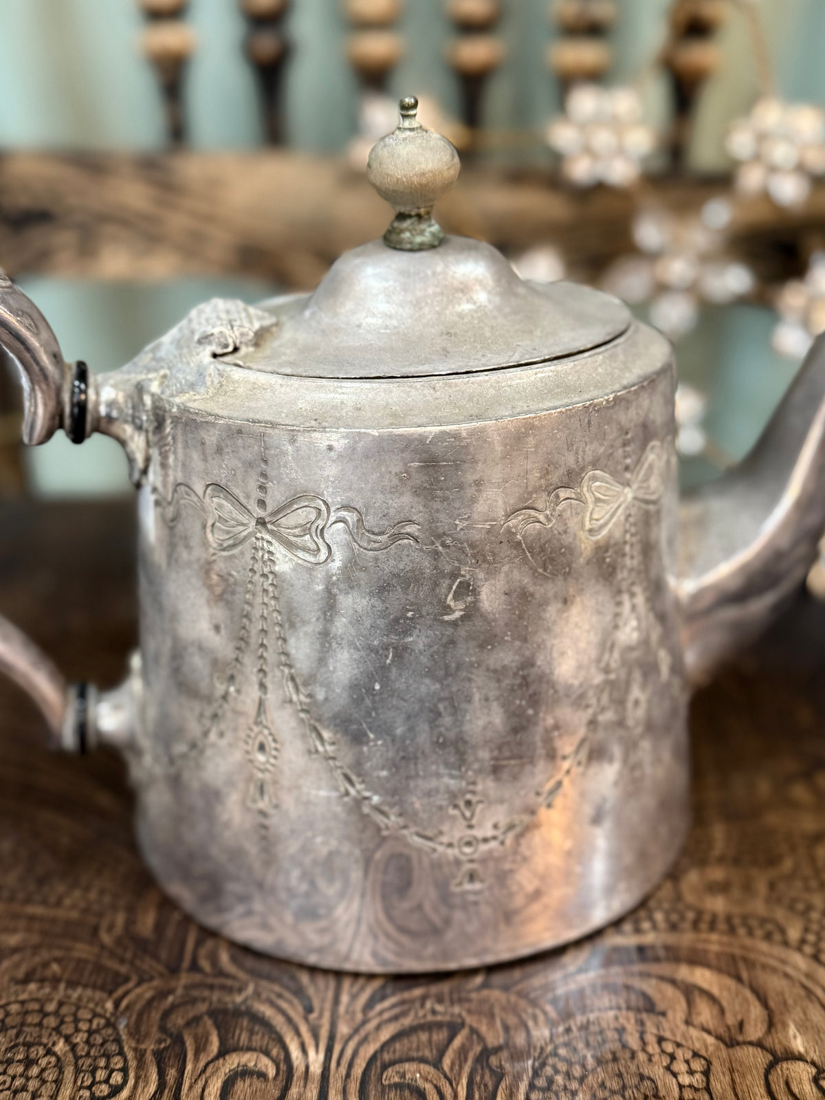 Old English Silver Teapot