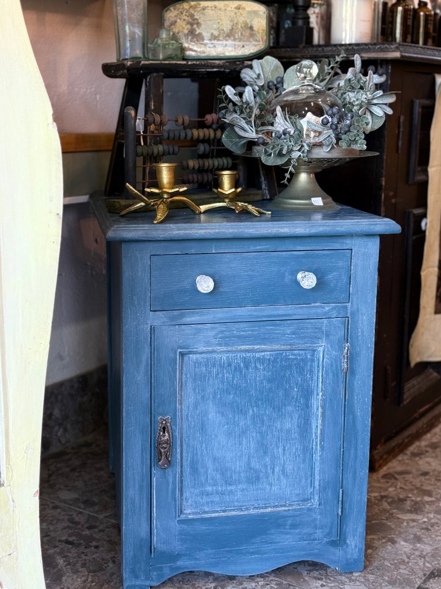 Vintage Blue Bedside