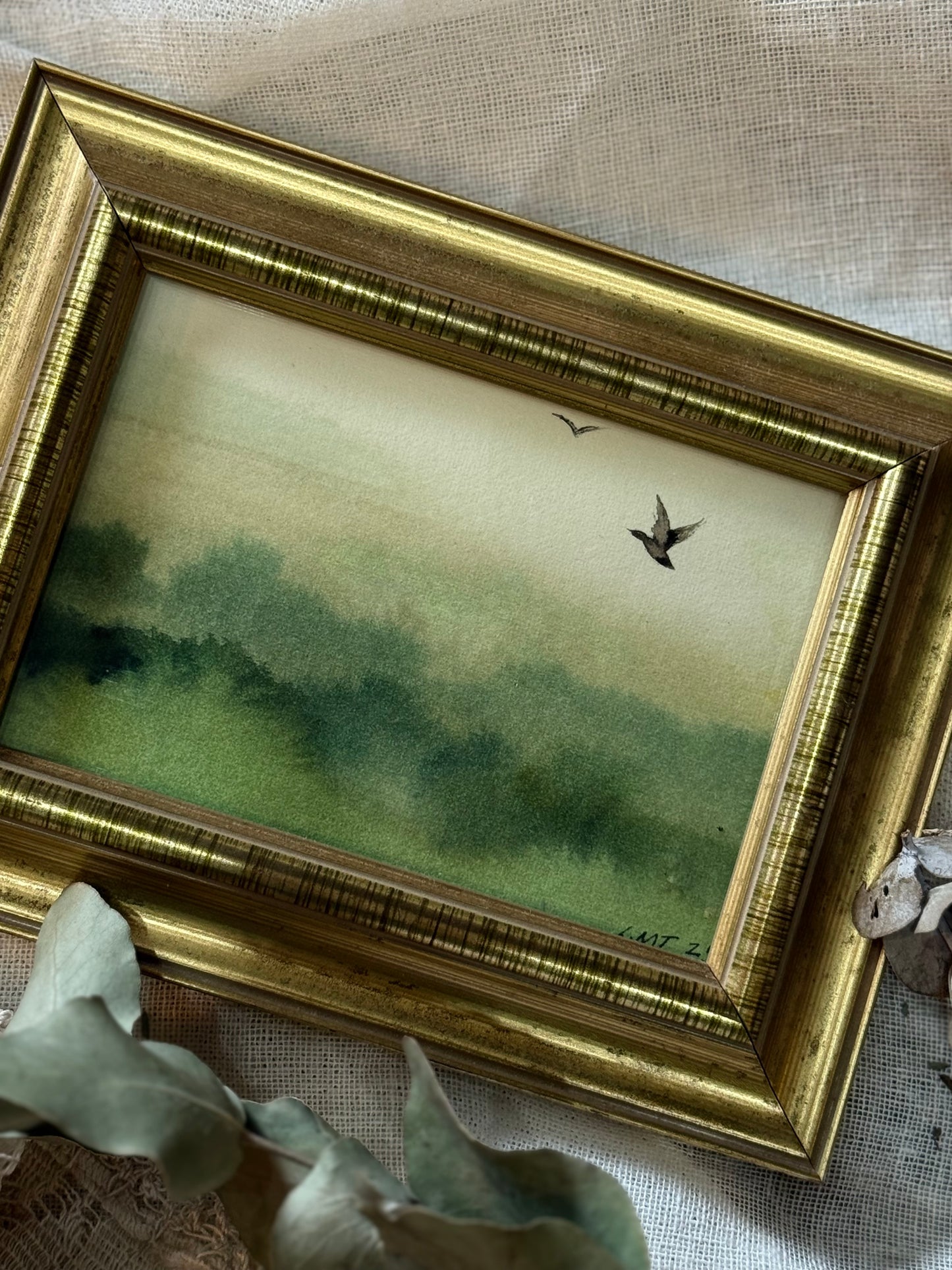 Water Colour; Flight Above the Canopy - Linda Titow
