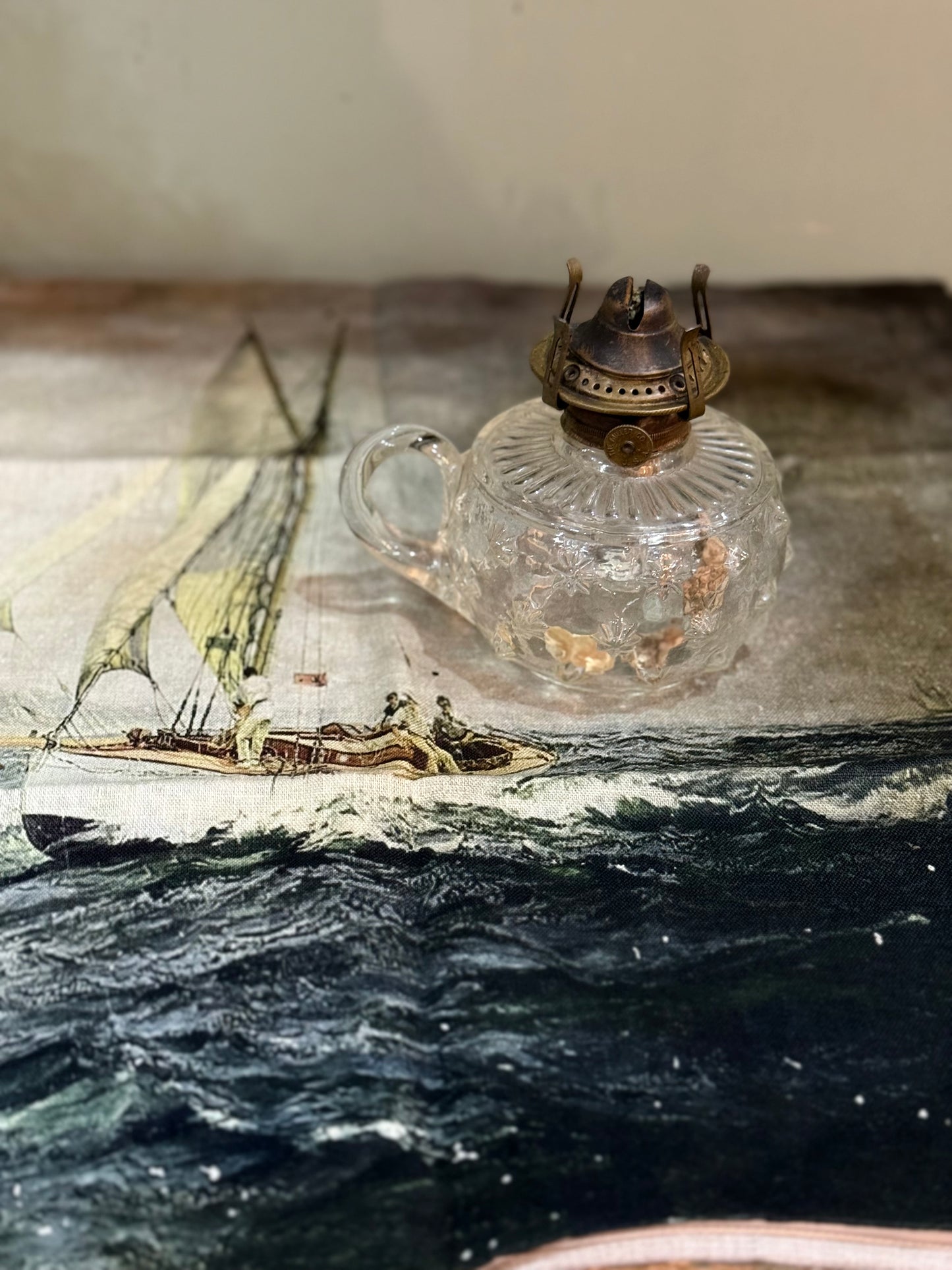 Glass Oil Lantern