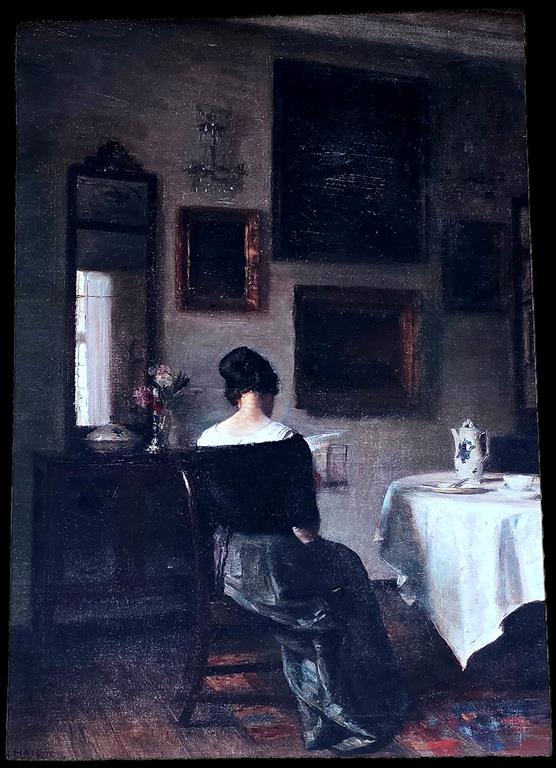 Antiqued Canvas Print - The White Table Cloth Canvas 70 x 50cm CTAB