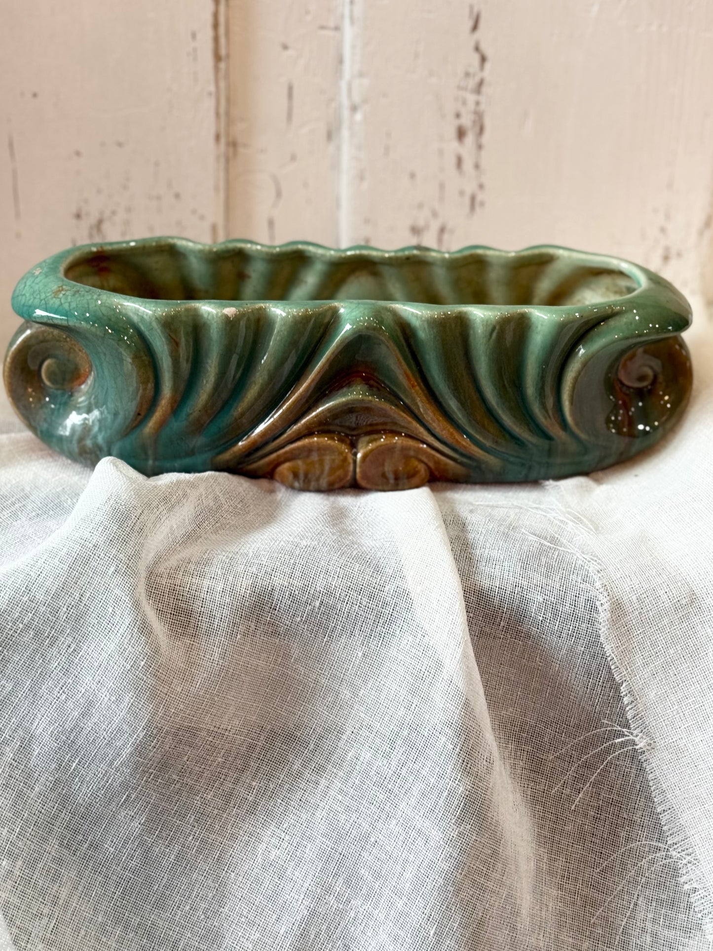Vintage Diana Pottery Trough Vase