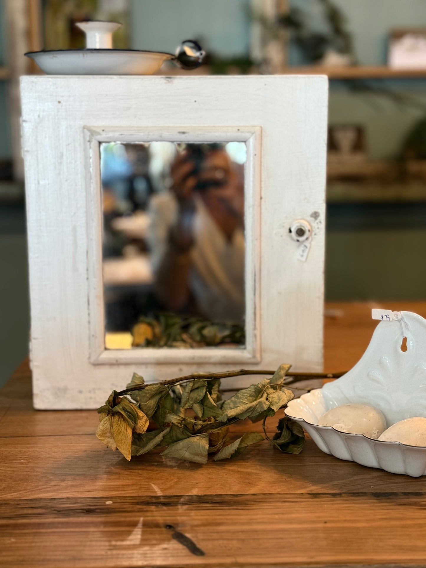 Little Vintage Cabinet with Mirror