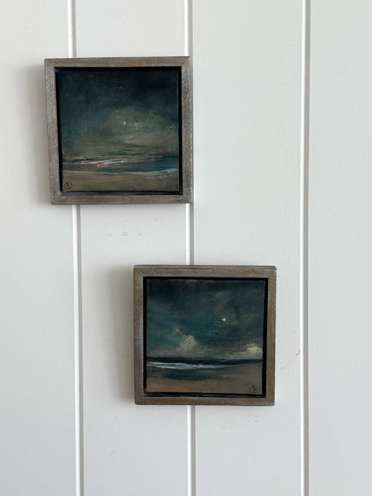 "The Sea and the Moon” series - #2 mini seascape by Fonda Shae