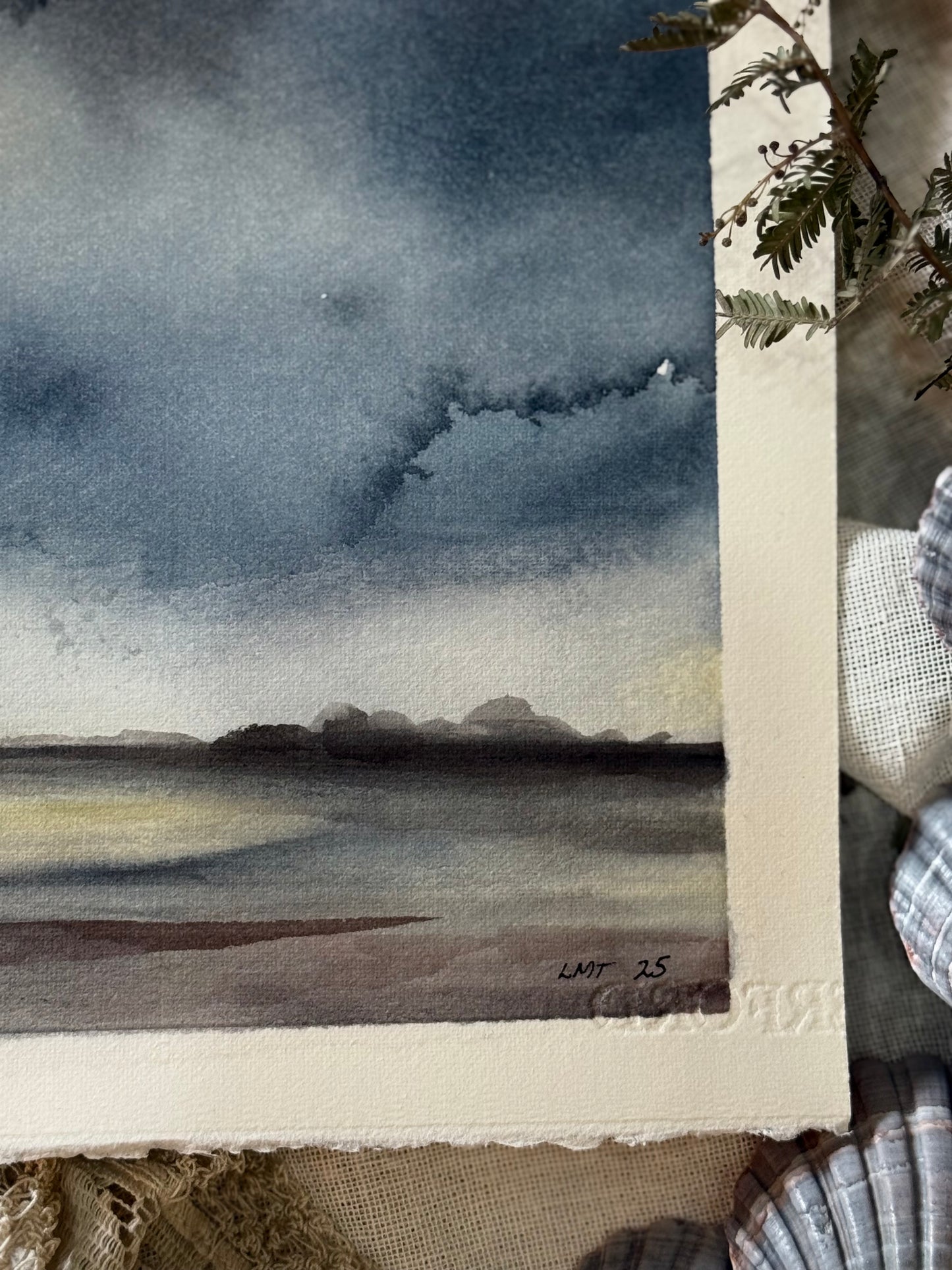 Water Colour; Ocean Flight - unframed - Linda Titow