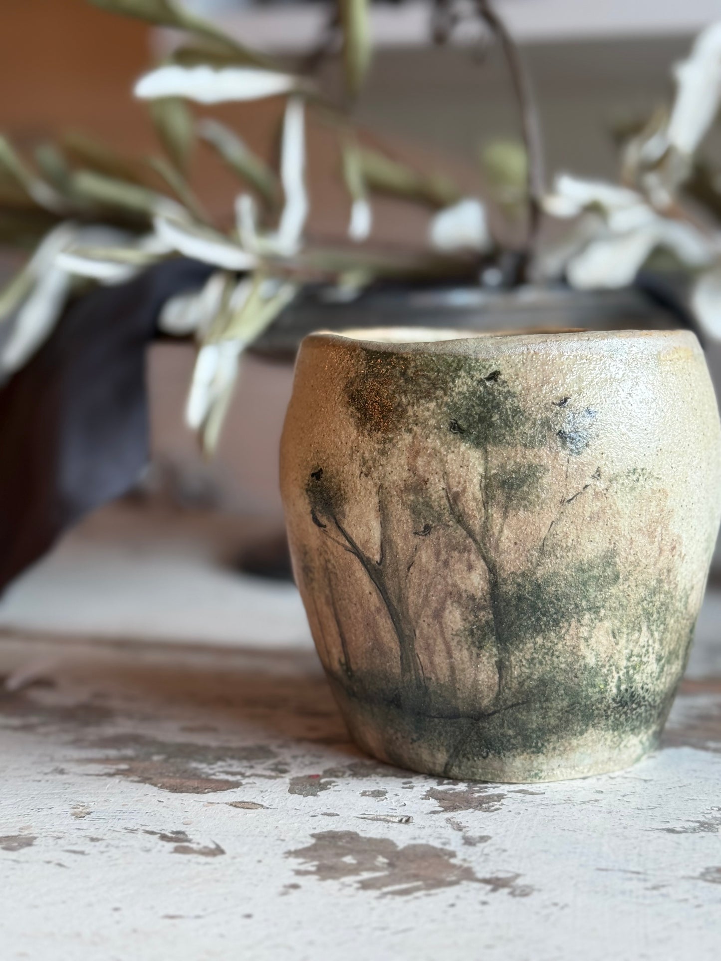 Linda Titow Art Vase - Gums with Birds