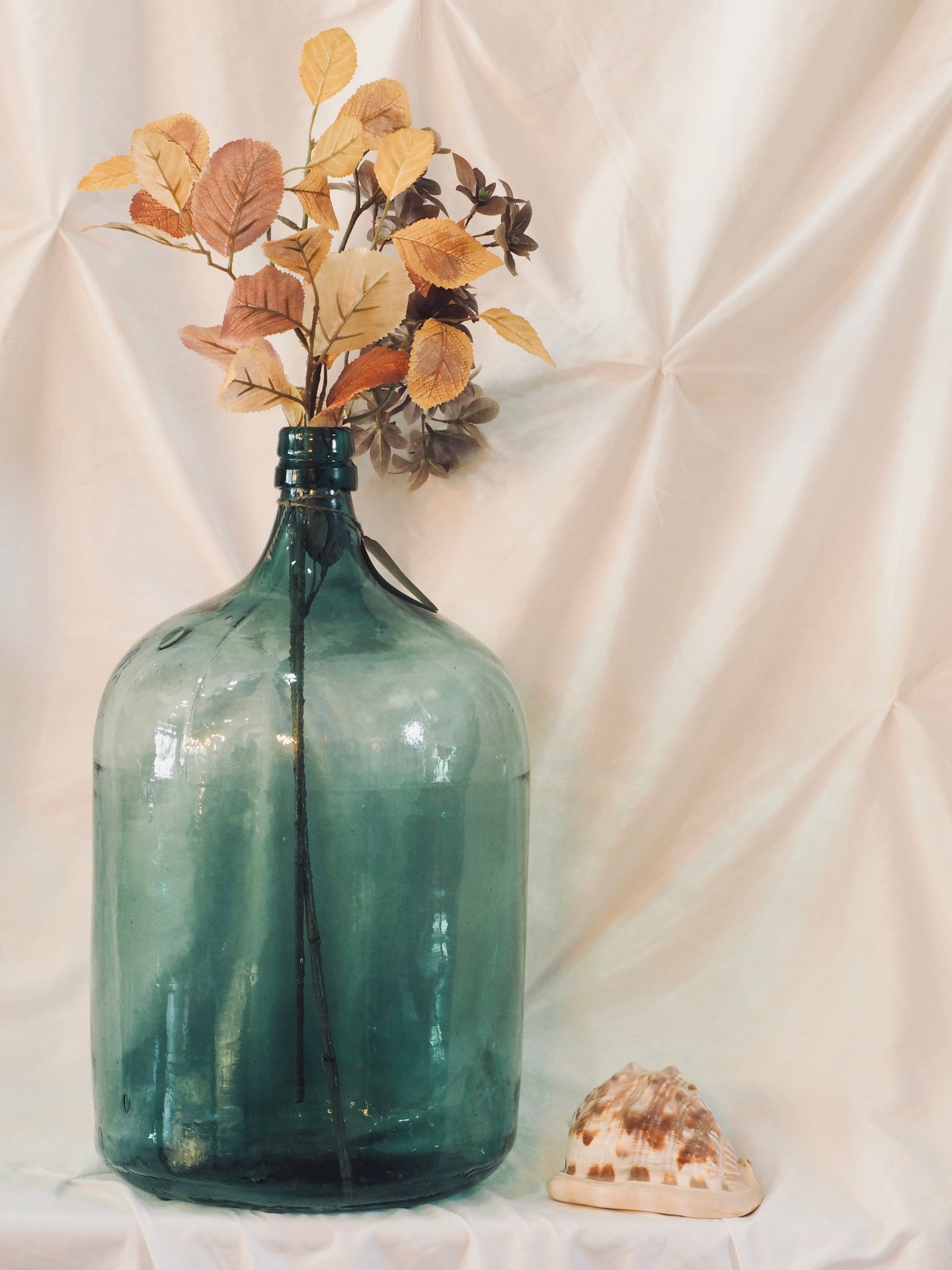 French Vintage Glass Demijohn