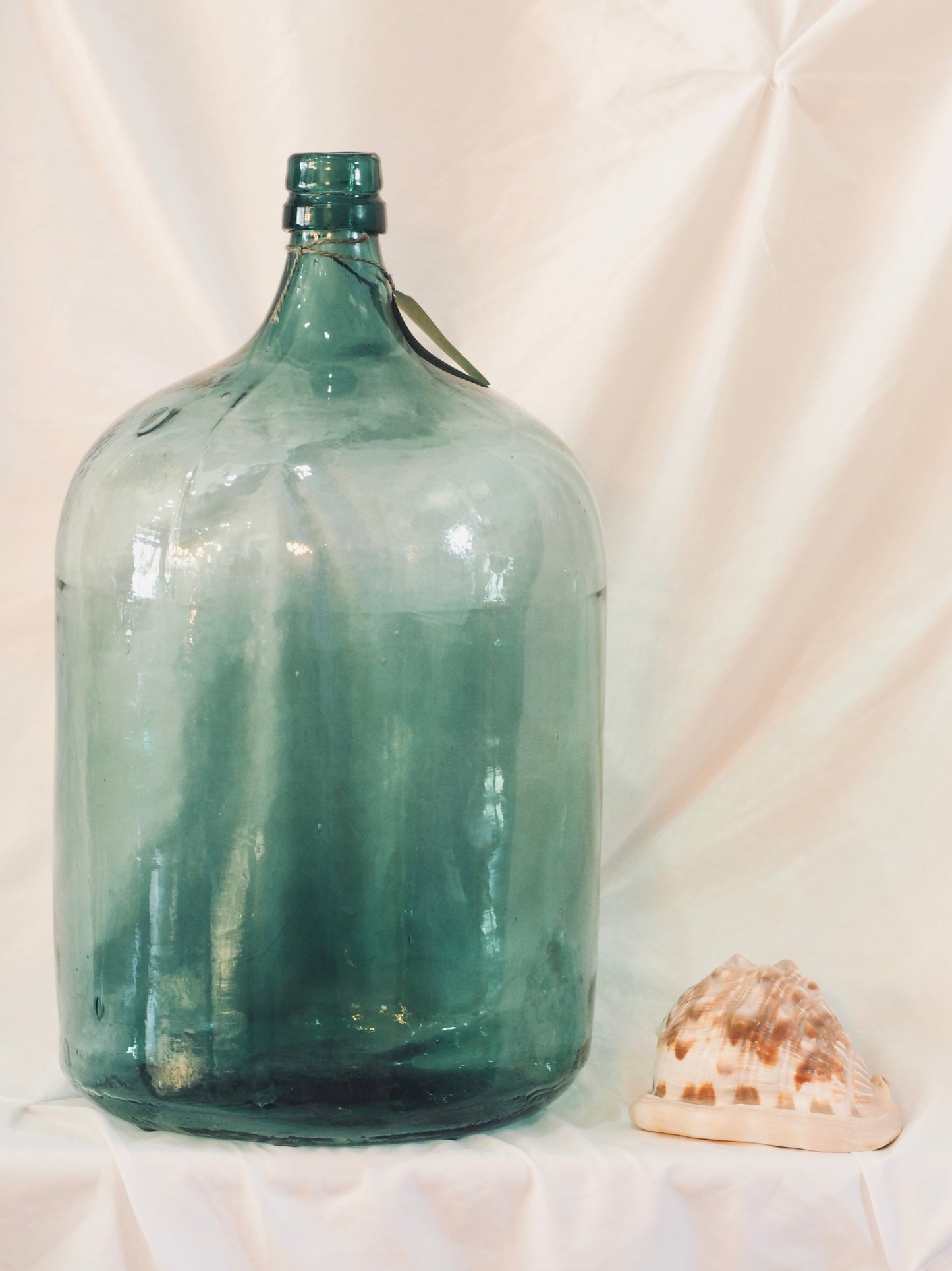 French Vintage Glass Demijohn
