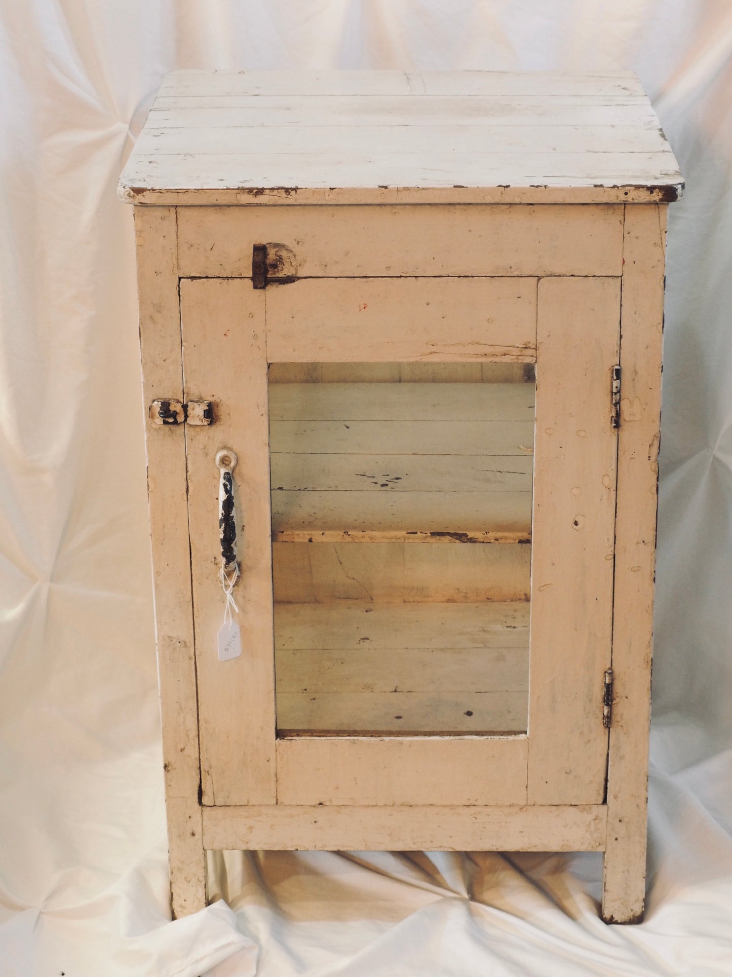 Old Glass Display Cabinet Bedside - from India