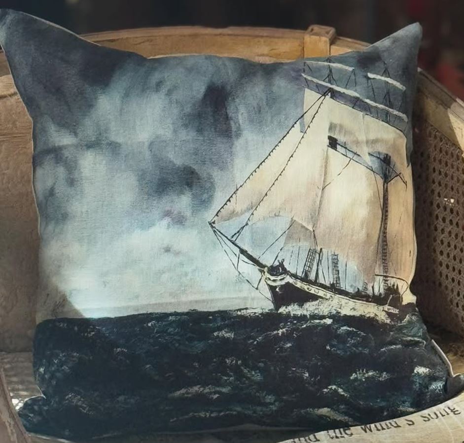 Blue Seas 50cm x 50cm - Barbara O'Donovan Designs
