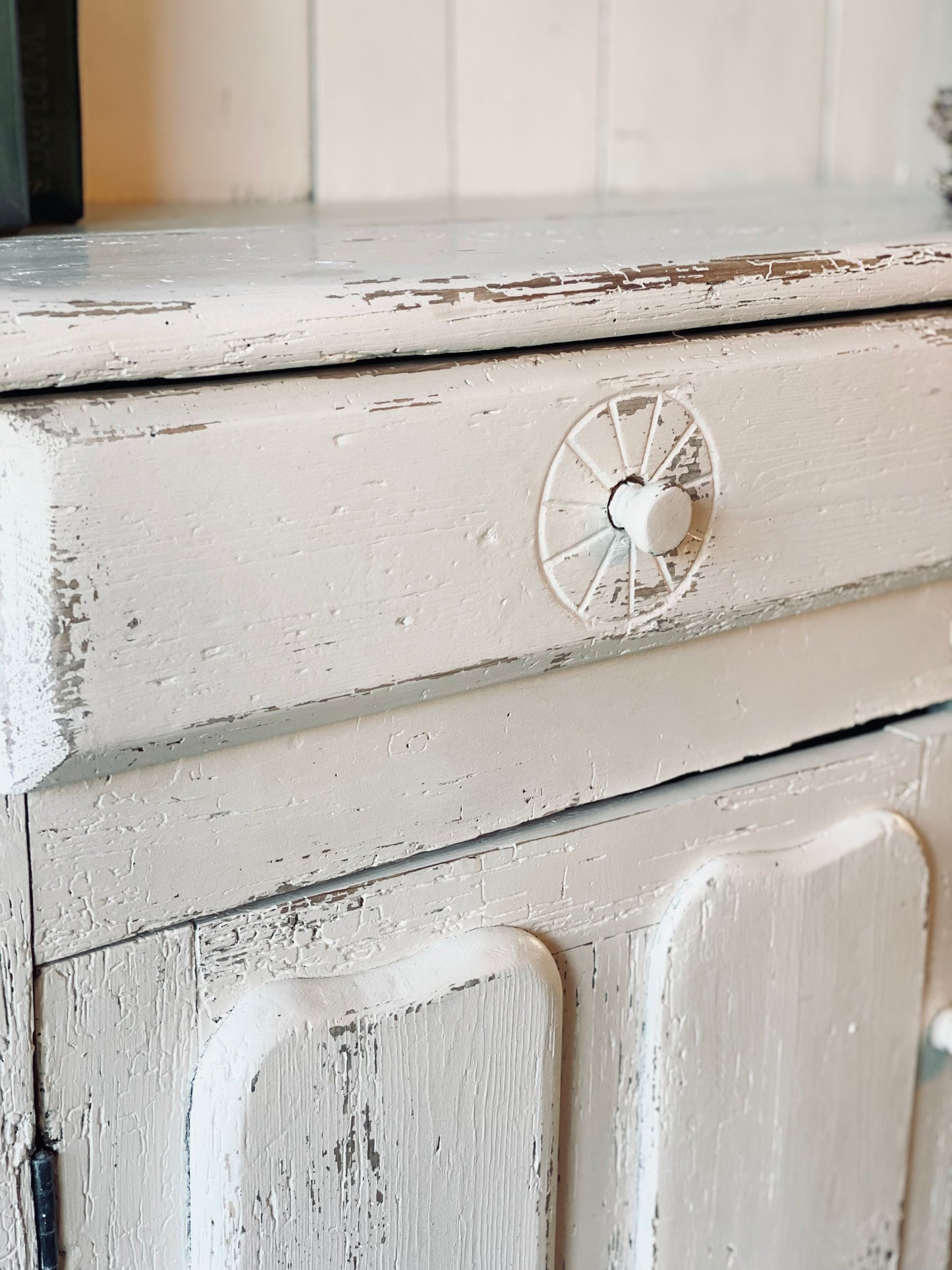 Vintage White Farmhouse Dresser