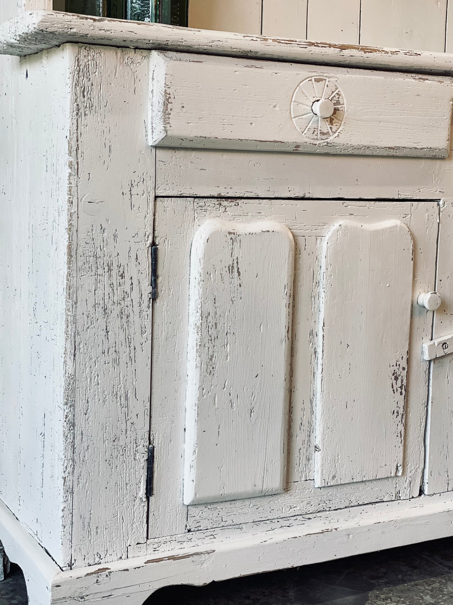 Vintage White Farmhouse Dresser