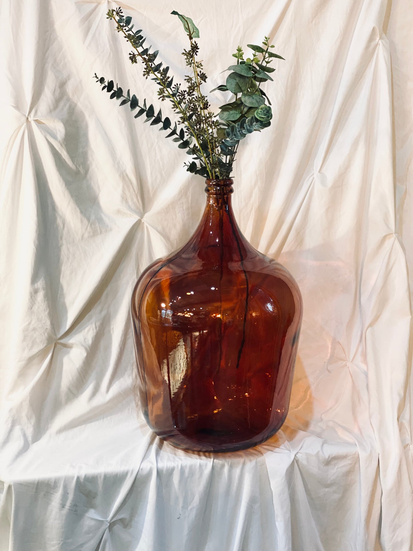 Amber Glass Bottle - XL recycled glass