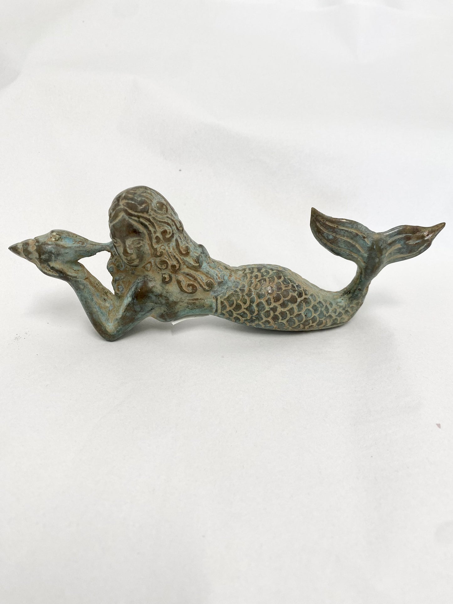 Mermaid - lying small patina
