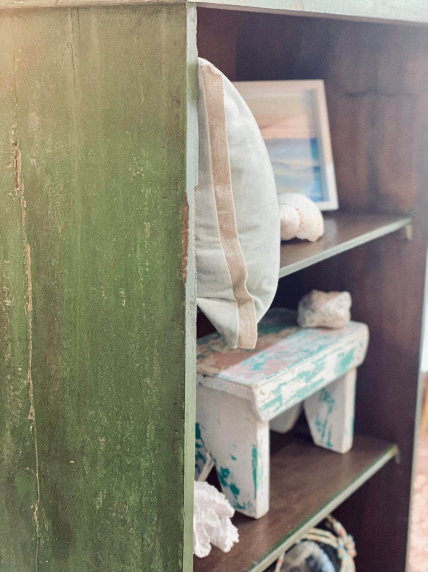NEW! Vintage Green Shelves