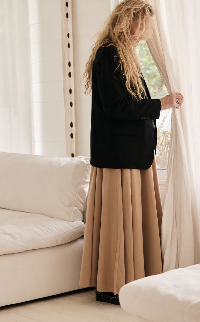mamapapa - THYME - corduroy skirt - camel