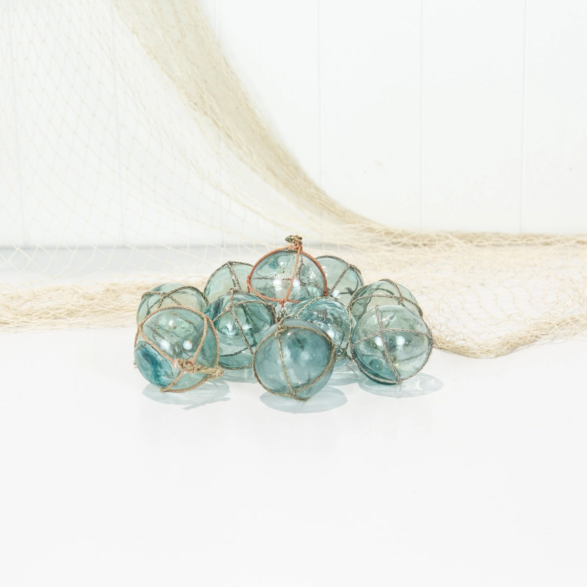 Vintage Glass Floats with String - small