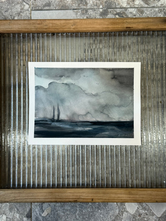 Water Colour; Twin Sails - unframed - Linda Titow